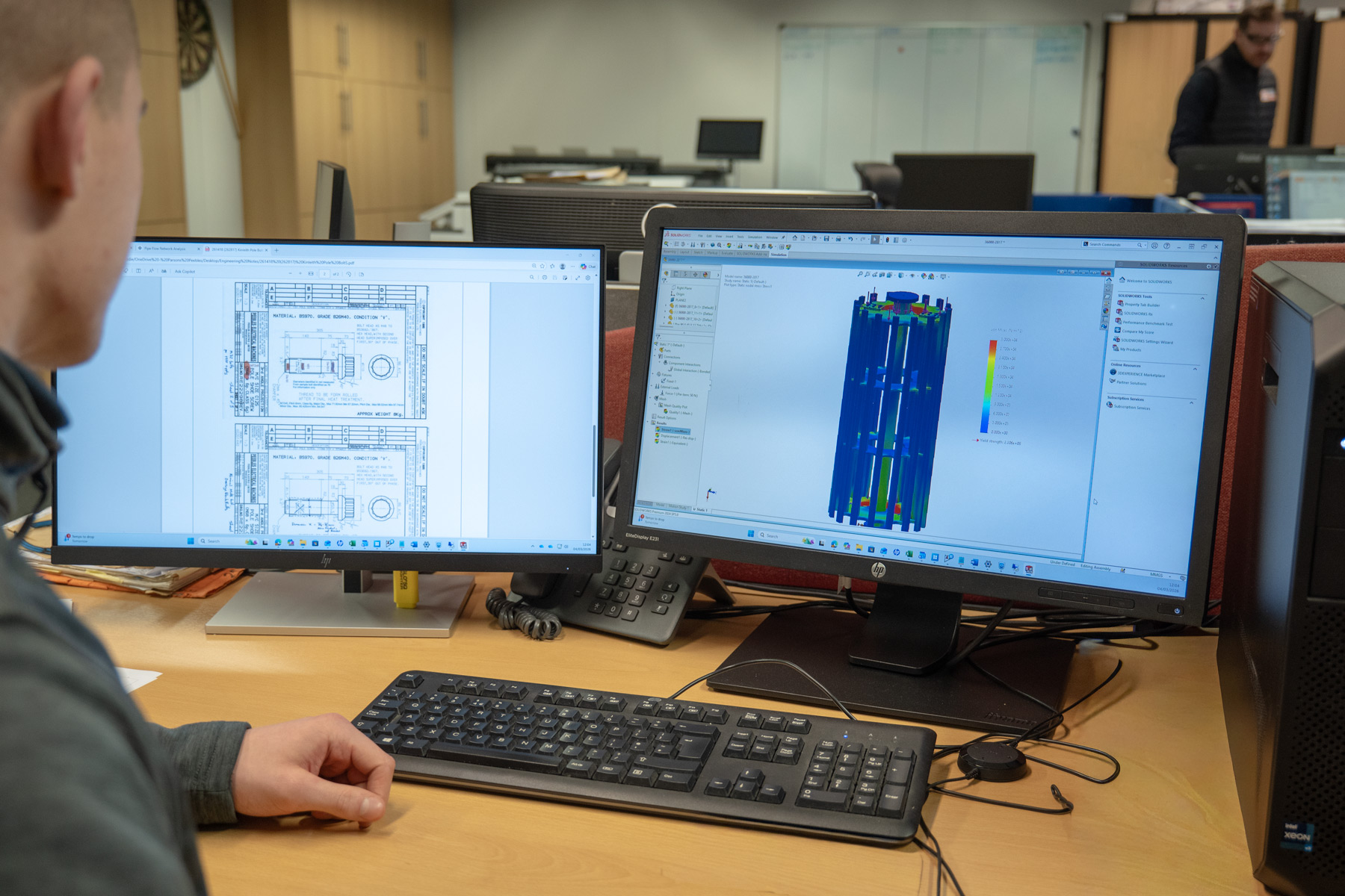 Mechanical Engineering CAD FEA Rotor Shaft Design TDC Parsons Peebles