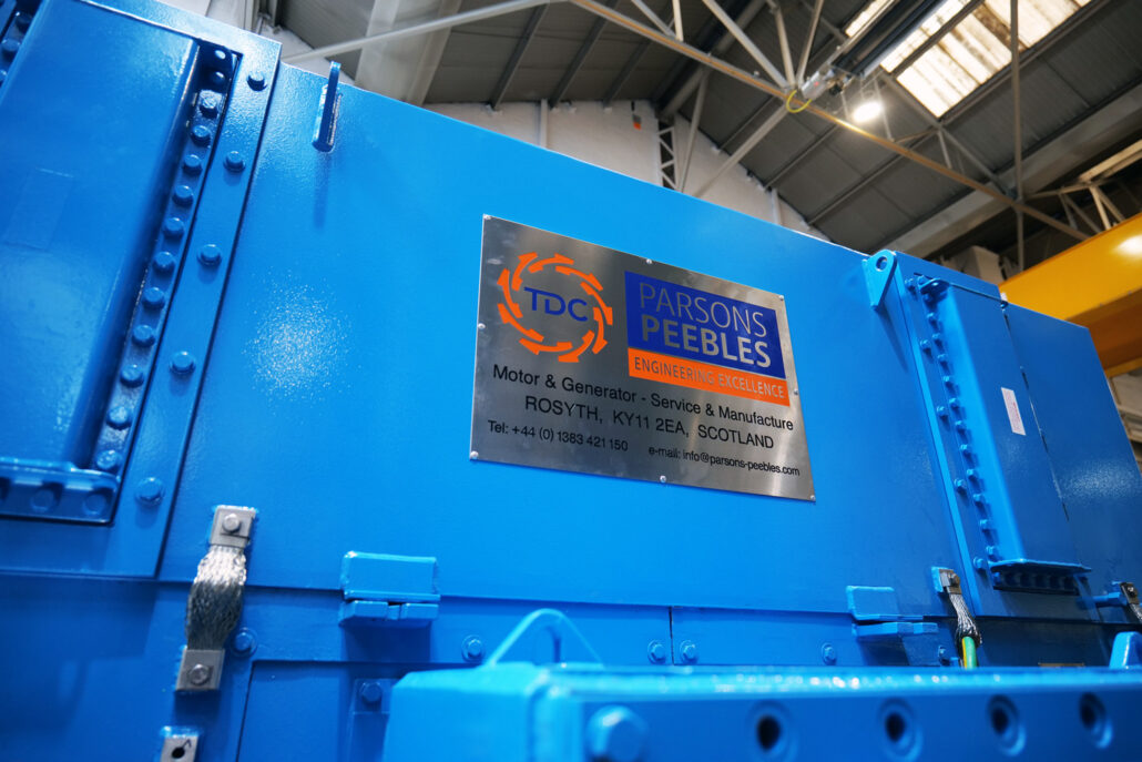 Factory acceptance load testing of high voltage generator at TDC Parsons Peebles UK workshop